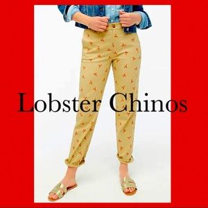 NWT J Crew Lobster high-rise girlfriend chino pant size 12